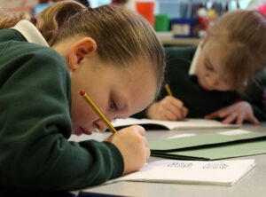 Children studying in school - effect of school on child mental health